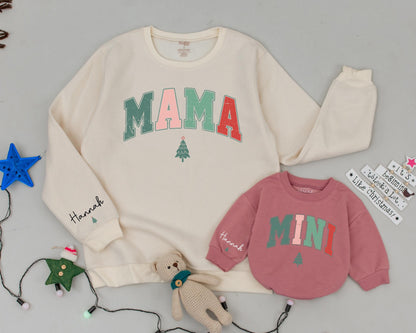 Vintage Mama Mini Sweaters - Personalized Holiday Family Outfits