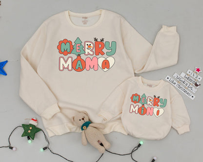 Vintage Christmas Mommy & Me Sweaters: Festive Family Matching Set