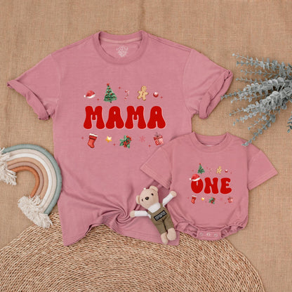 Matching Family Christmas Shirts: First Birthday & Baby Outfits