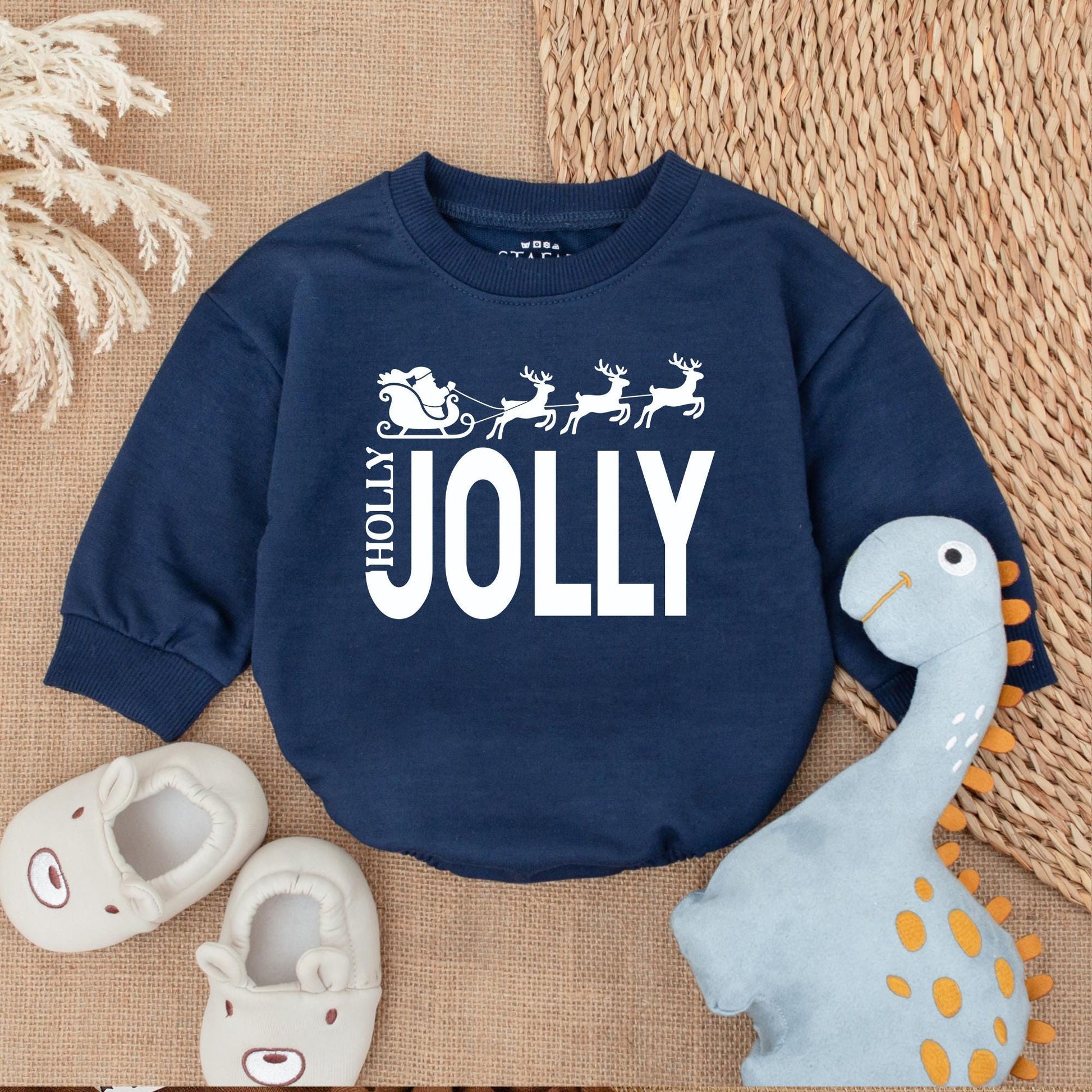 Festive Baby Romper: Christmas Baby Bodysuit & First Holiday Outfit