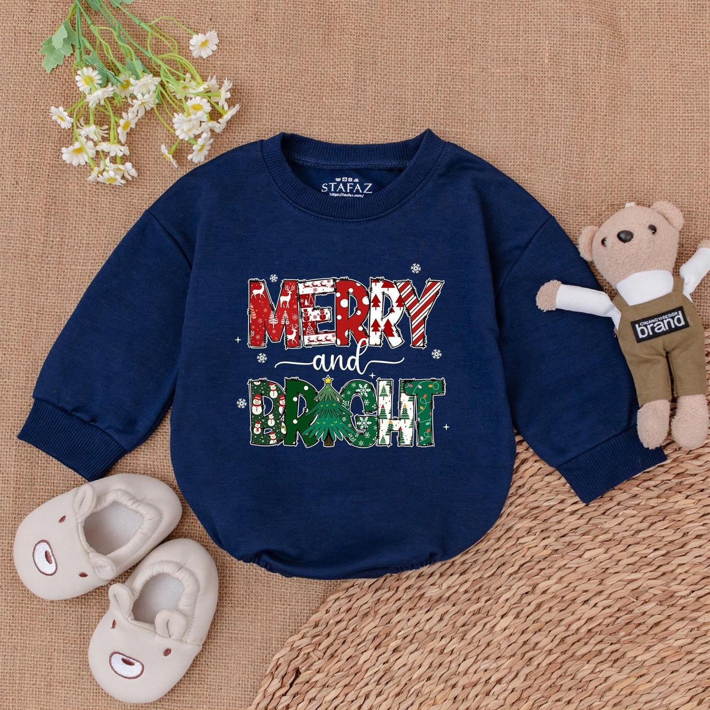 Festive Christmas Romper for Babies - Perfect First Holiday Outfit