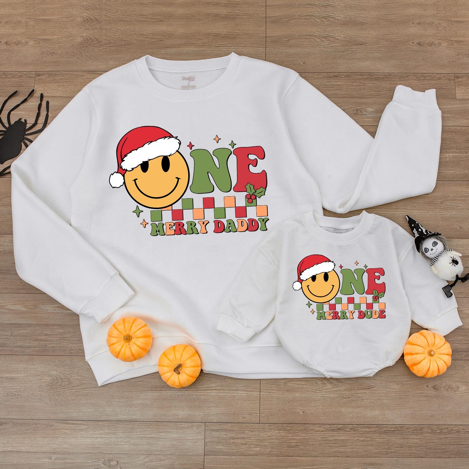 Merry Dude Christmas Birthday Outfit – Family Sweaters & Matching Set