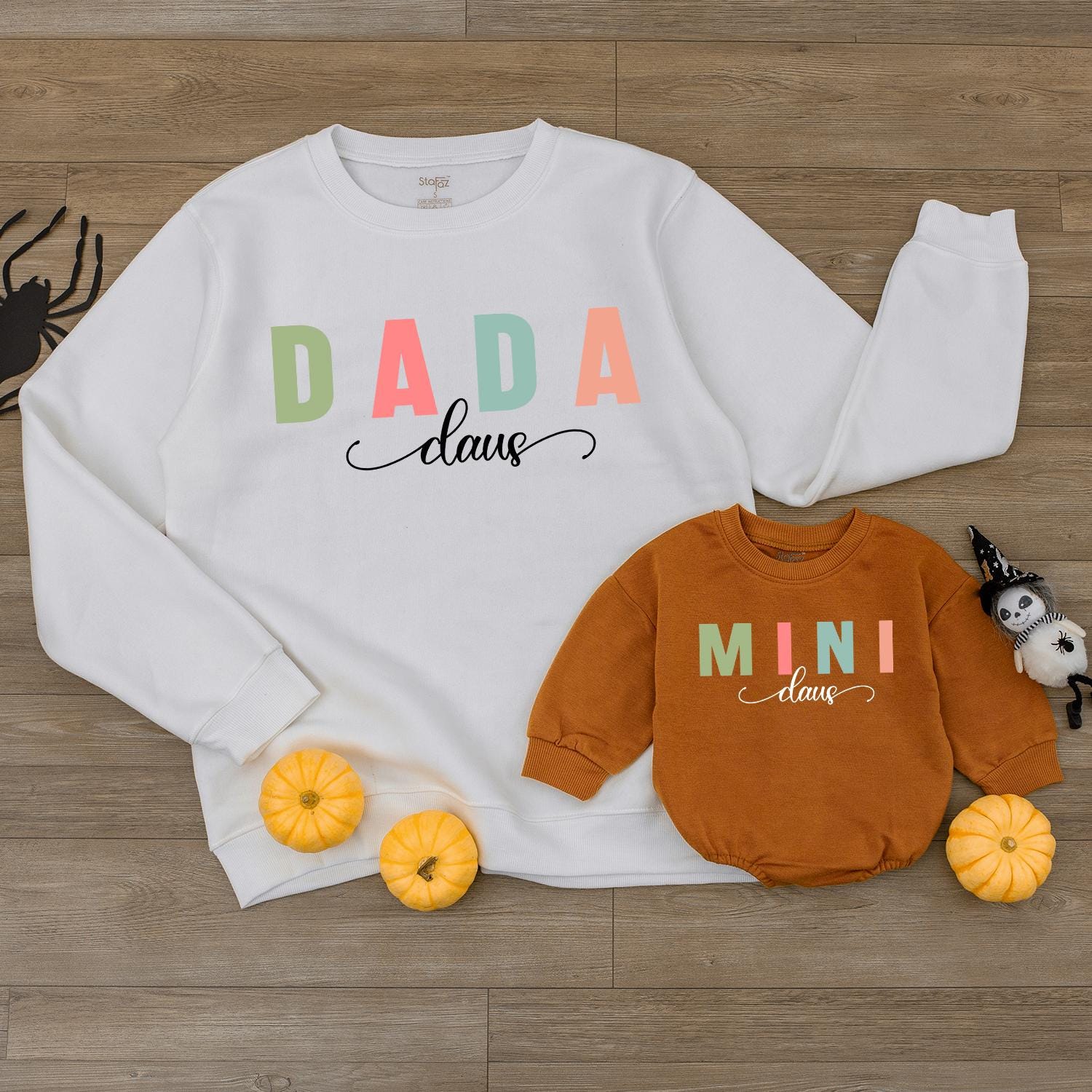 Mama & Mini Claus Retro Christmas Sweaters: Cute Matching Family Set