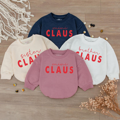 Mama and Mini Claus Christmas Sweaters: Matching Family Outfits