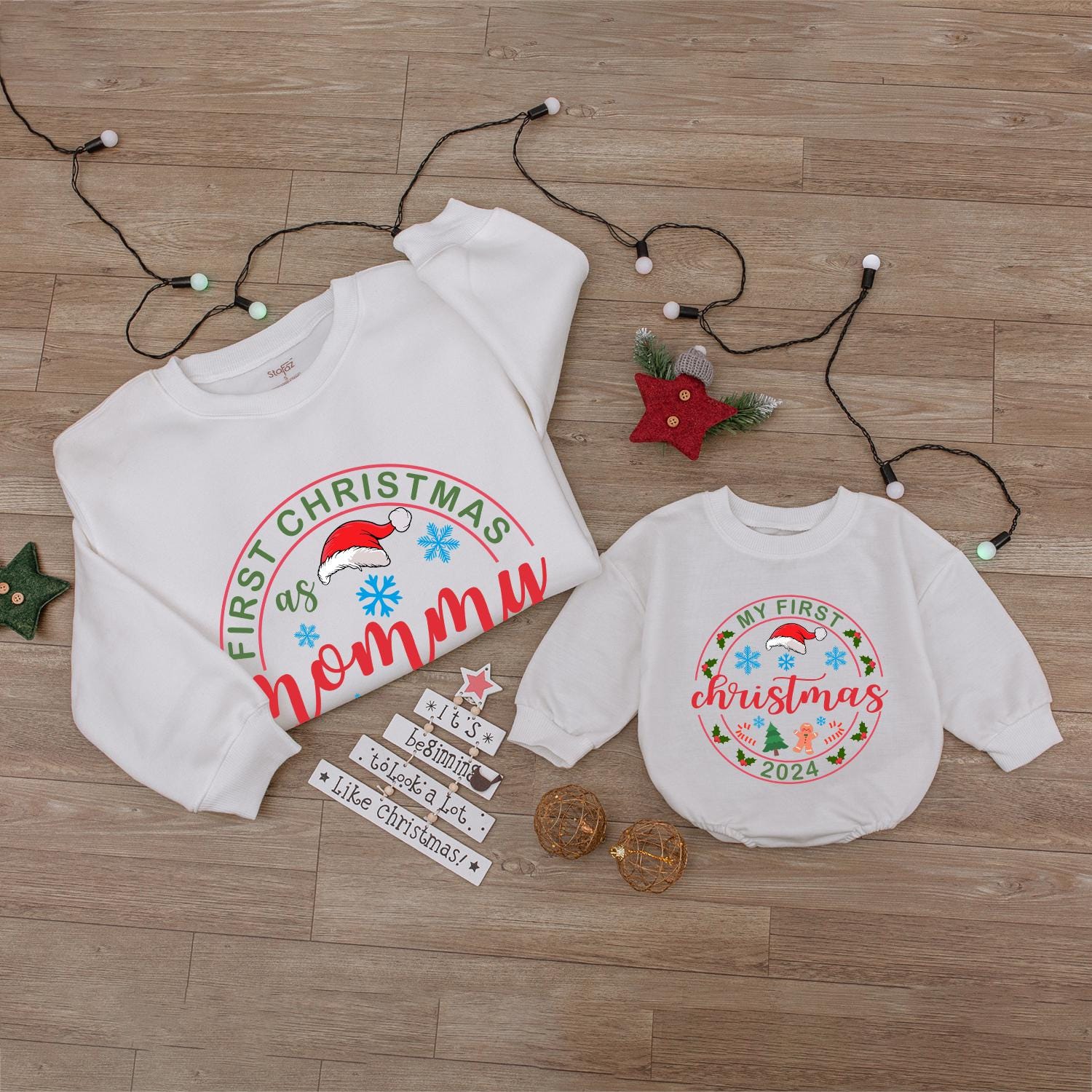 Matching Family Christmas Sweaters 2024 - Fun Festive Outfit Set