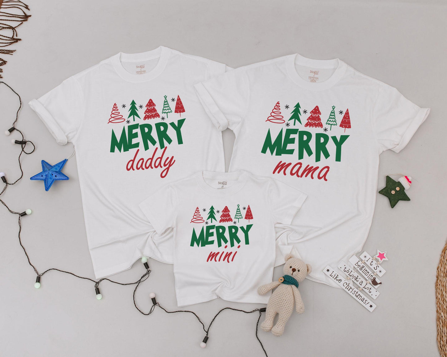 Personalized Vintage Christmas Shirts, Matching Family Holiday Outfit