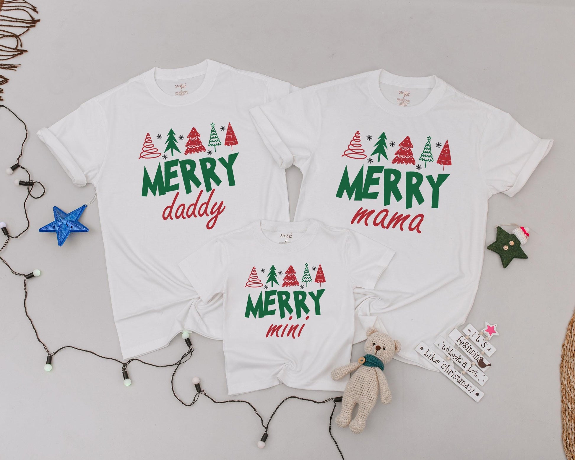 Personalized Vintage Christmas Shirts, Matching Family Holiday Outfit
