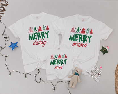 Personalized Vintage Christmas Shirts, Matching Family Holiday Outfit