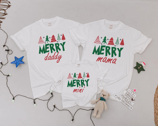 Personalized Vintage Christmas Shirts, Matching Family Holiday Outfit