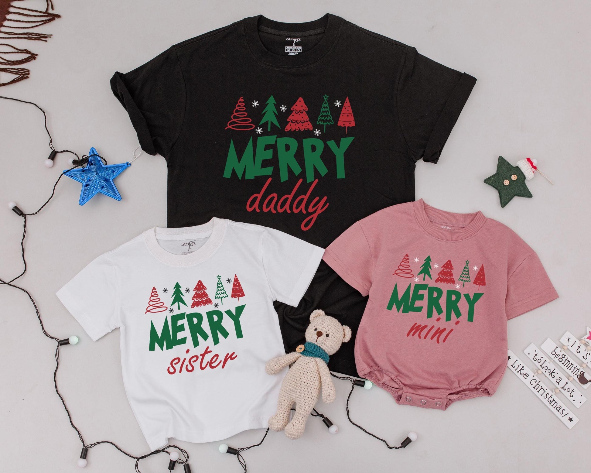 Personalized Vintage Christmas Shirts, Matching Family Holiday Outfit