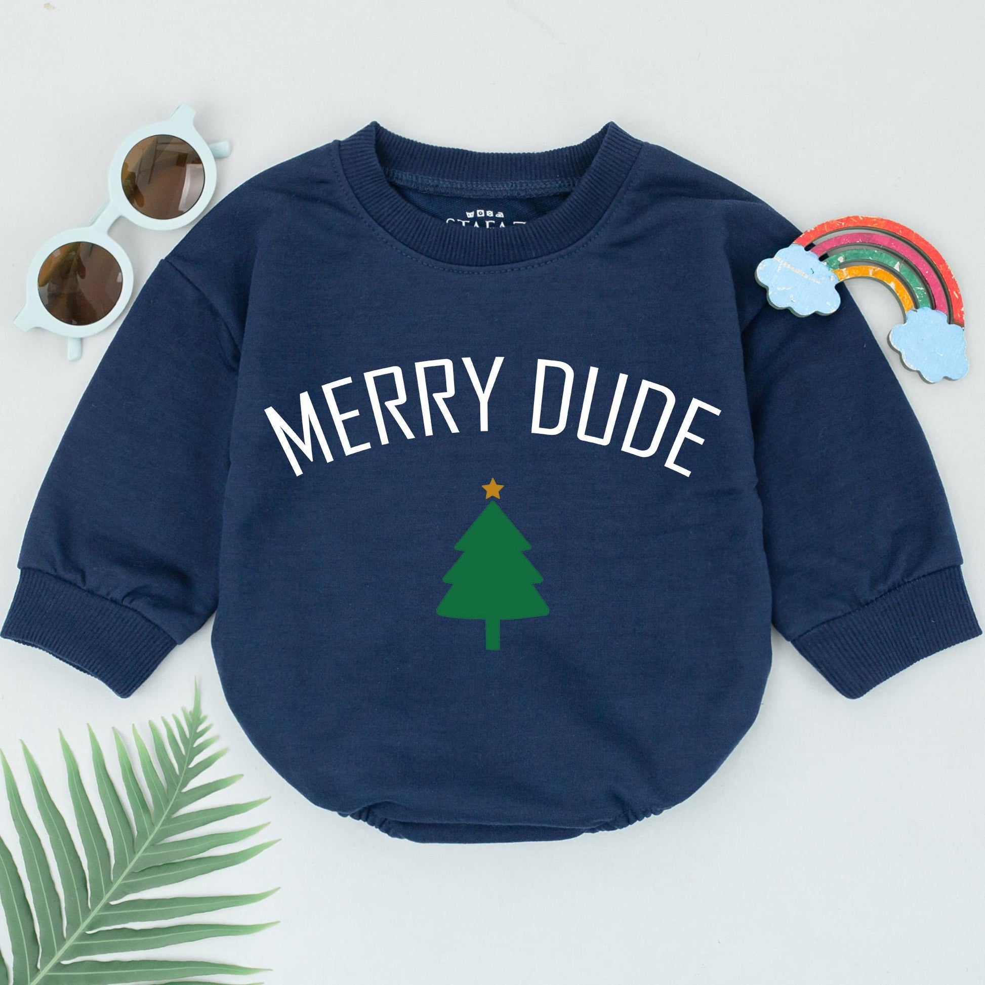 Festive Baby Romper for First Christmas & Baby Shower Gift  