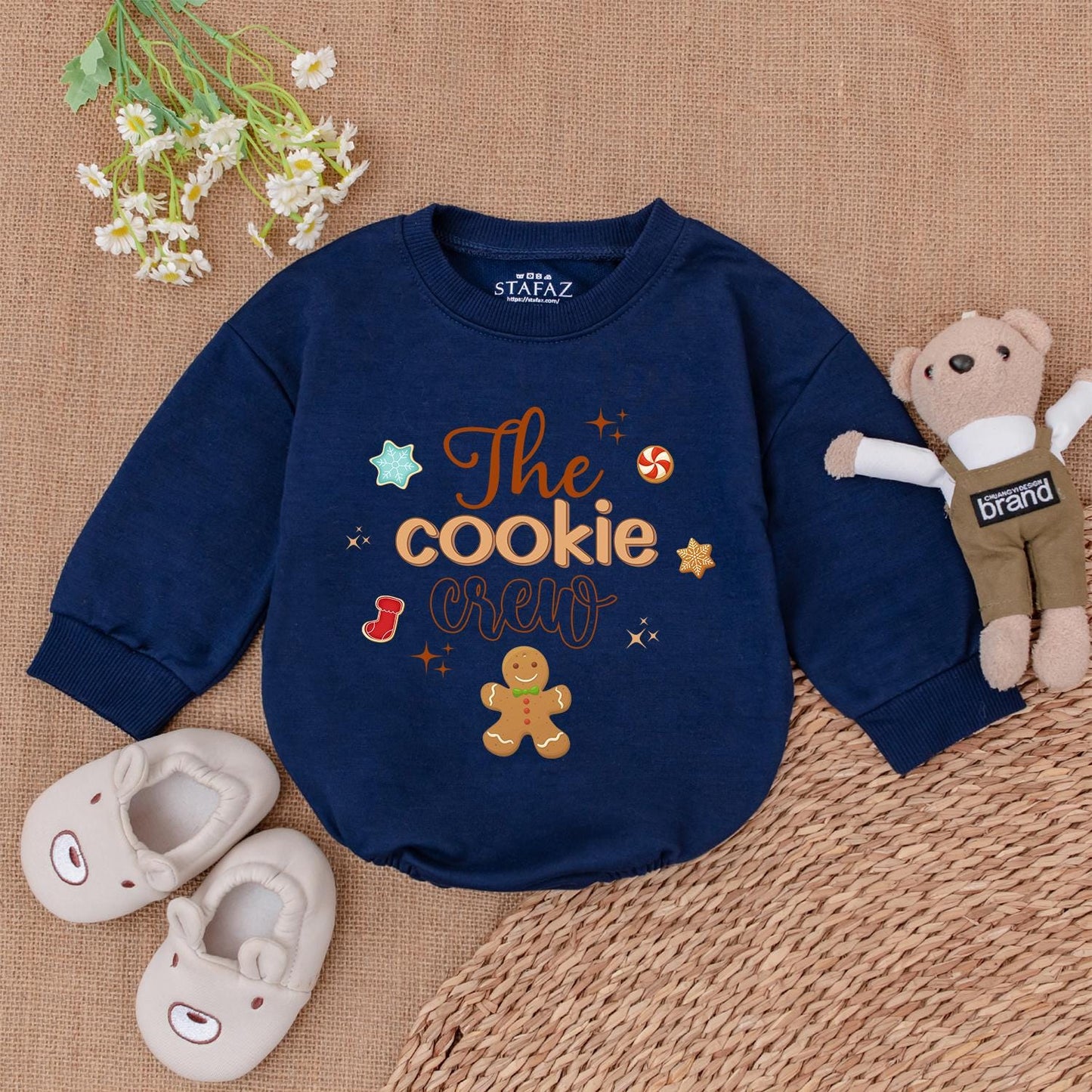 Gingerbread Baby Romper: Trendy Christmas Outfit for Babies