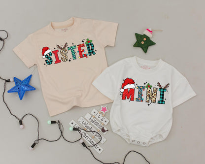 Personalized Vintage Christmas Shirts, Matching Family Holiday Outfits