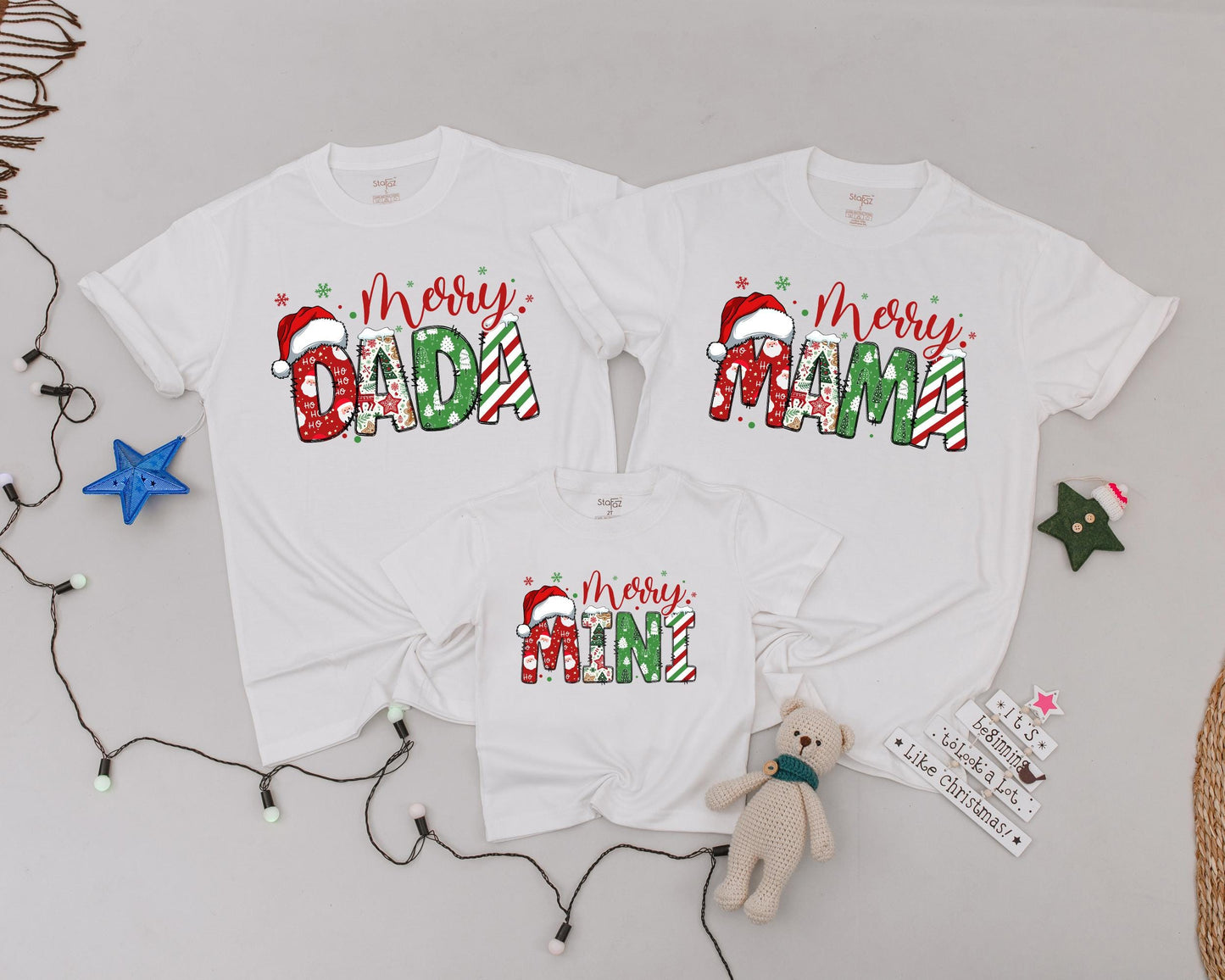 Matching Family Christmas Shirts - Personalized Vintage Holiday Outfits