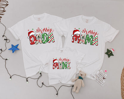 Matching Family Christmas Shirts - Personalized Vintage Holiday Outfits