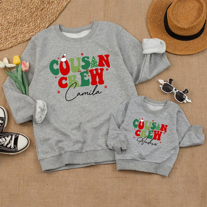 Cozy Cousin Crew Christmas Sweaters: Family Matching Holiday Gifts