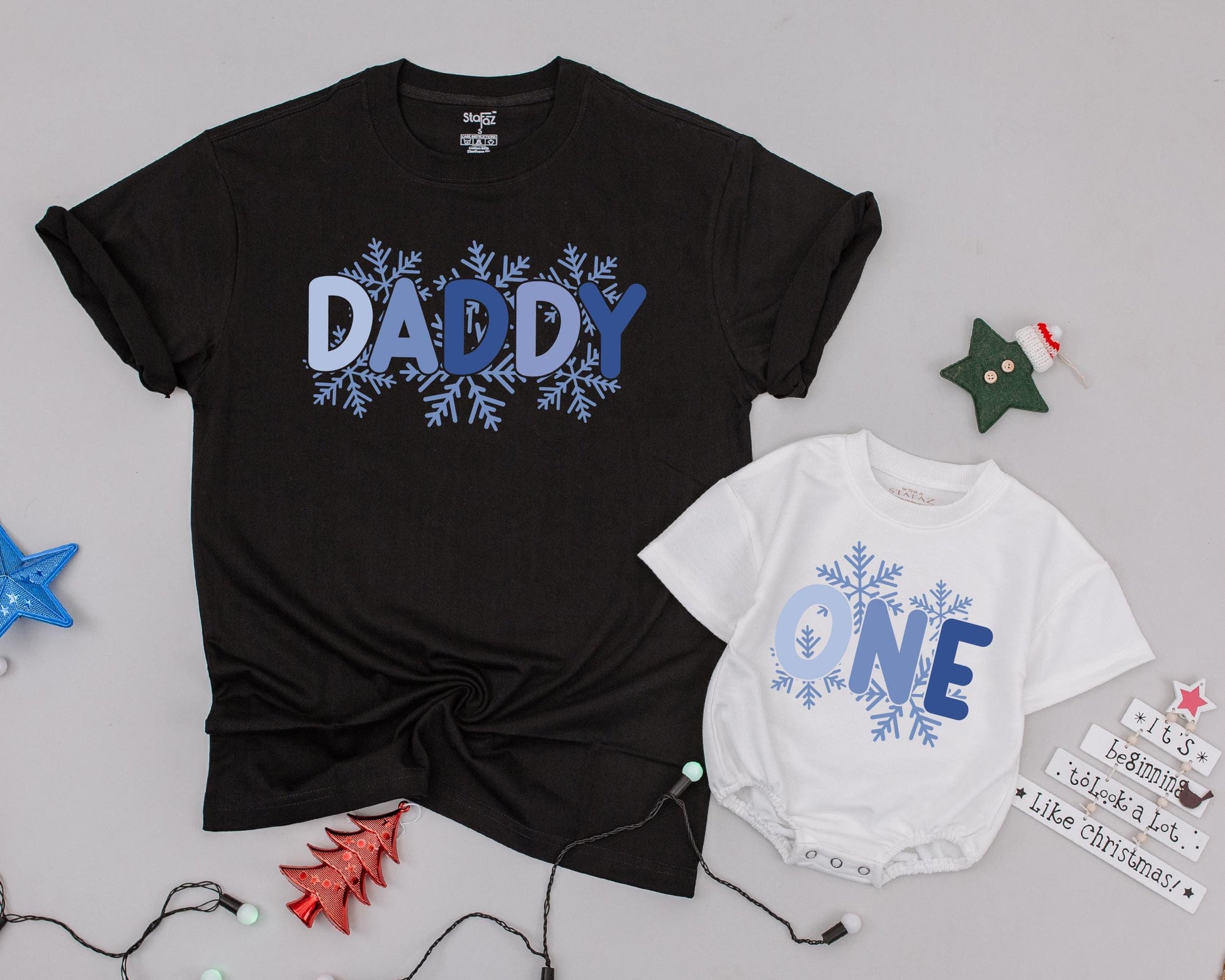 Winter One-derland Family Shirts: Matching Vintage Christmas Outfits