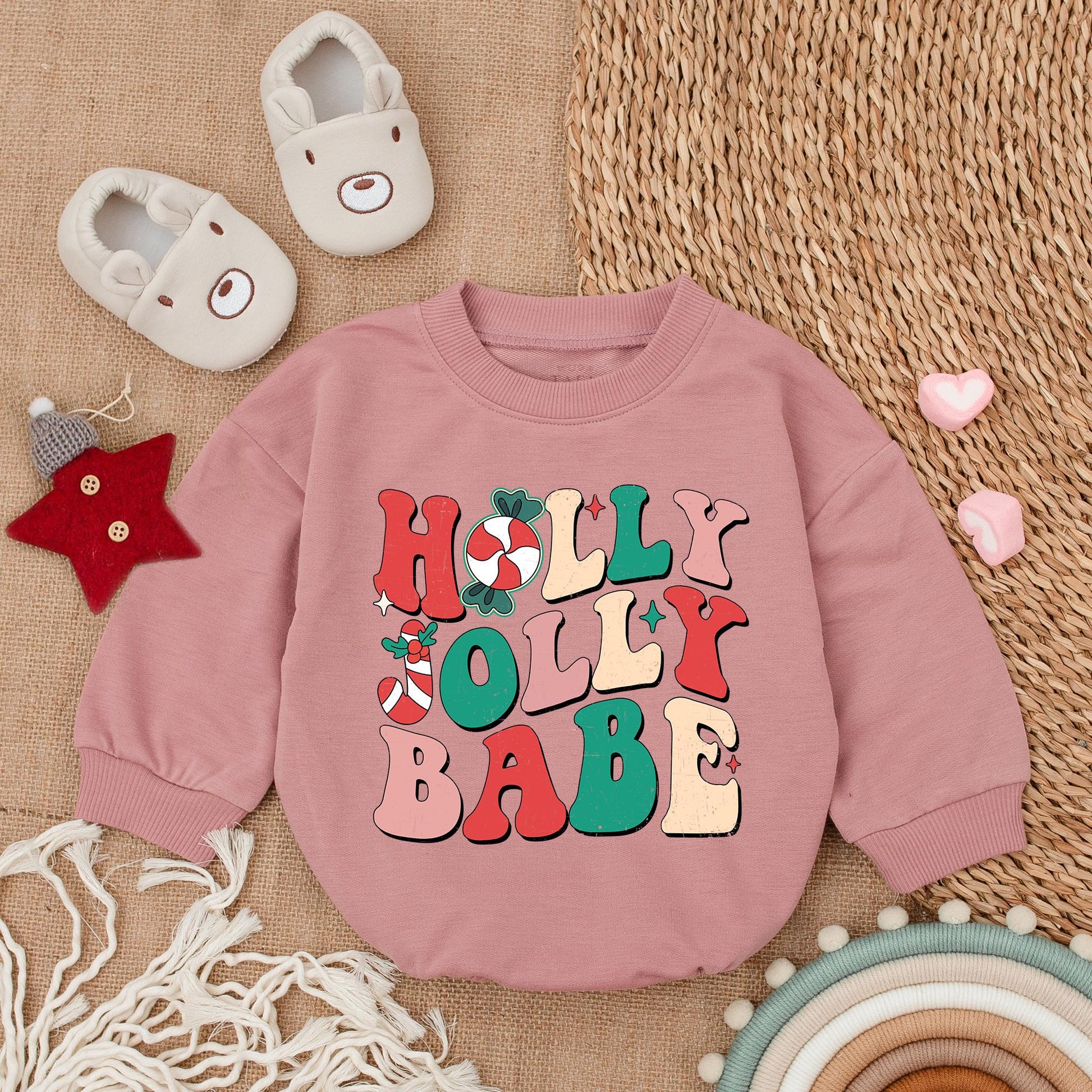 Festive Baby Romper Set: Cozy Christmas Outfit for Newborns