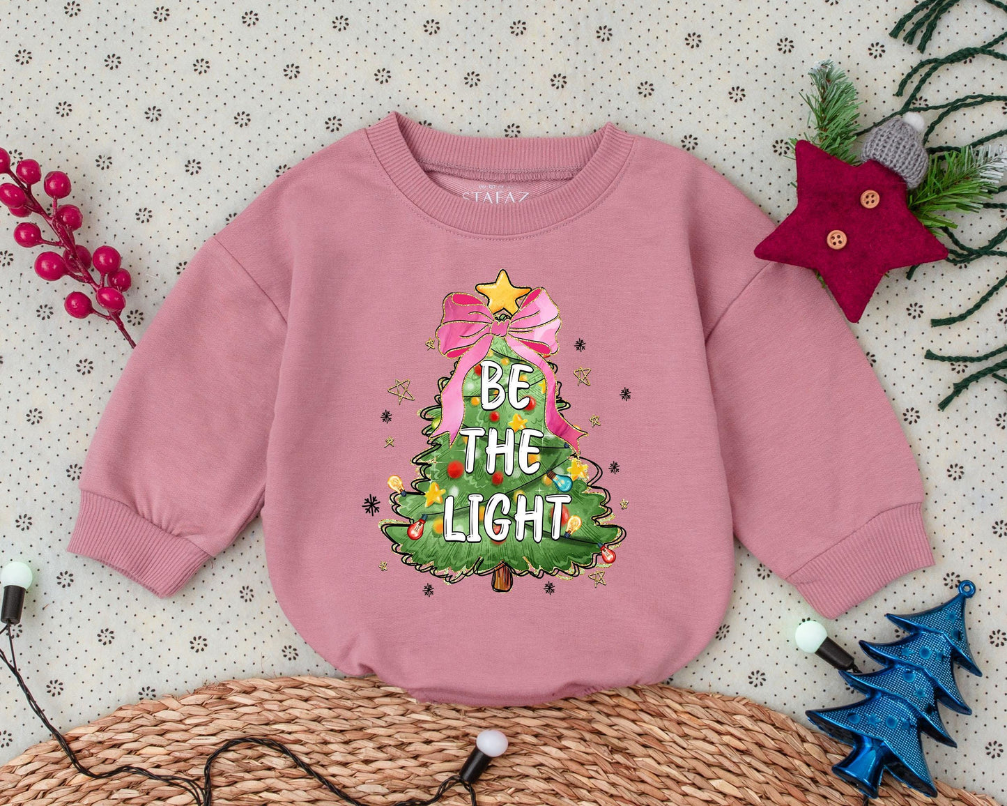 Vintage Christmas Bubble Romper - Adorable Infant Holiday Outfit  