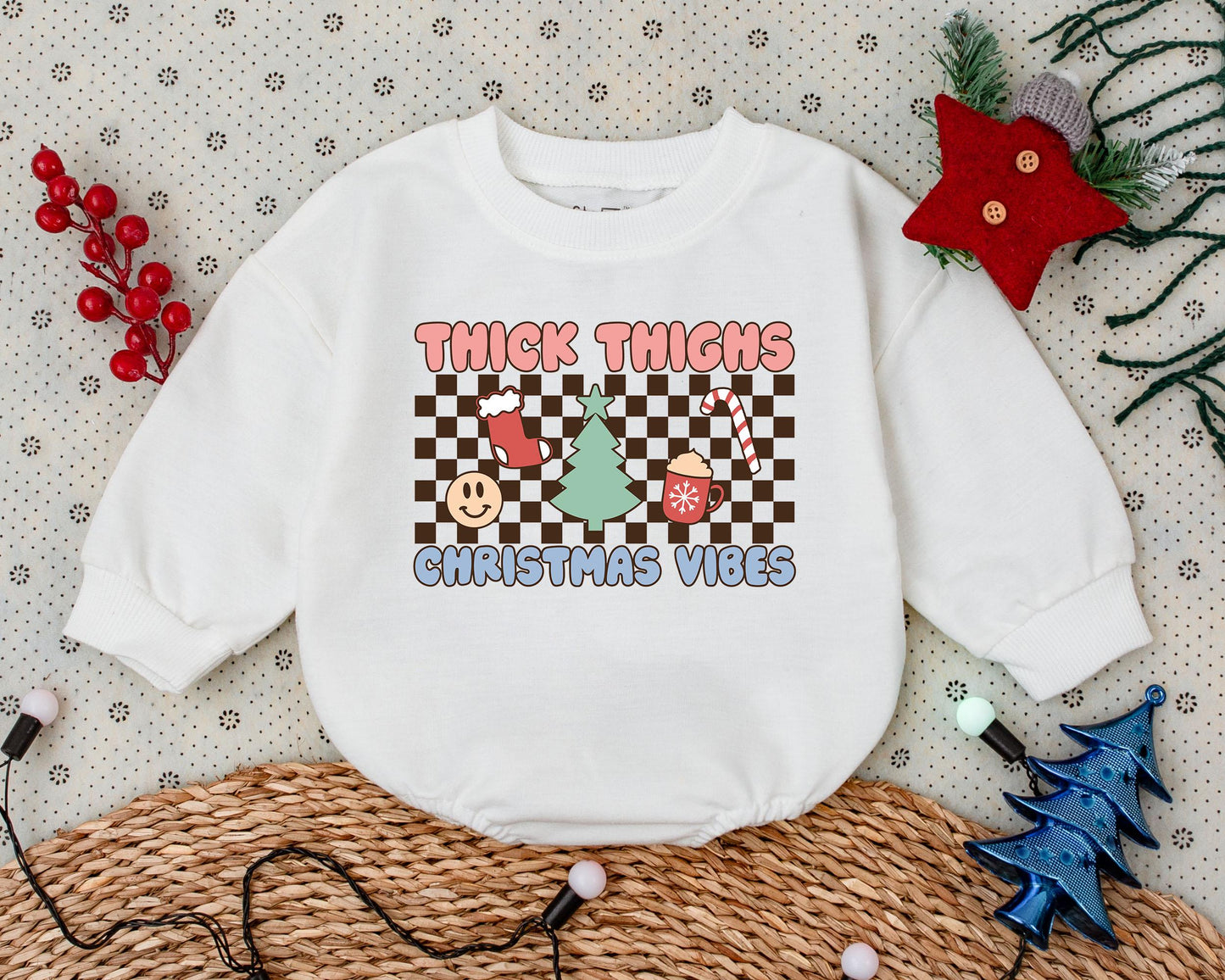 Vintage Christmas Romper: First Holiday Toddler Outfit & Gift