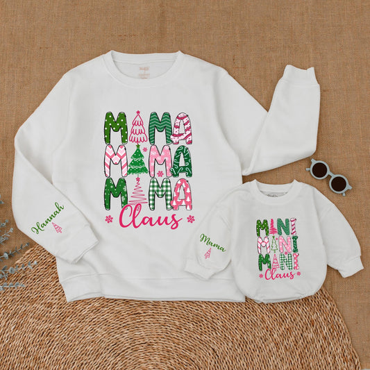Matching Mommy and Me Christmas Sweatshirts – Family Holiday Outfit