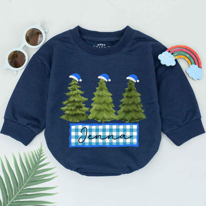 Retro Christmas Bubble Romper – Baby's 1st Holiday Outfit & Gift  