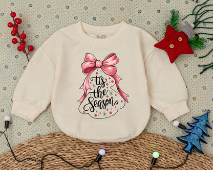 Vintage Christmas Romper: Toddler Sweatshirt, Western Baby Outfit