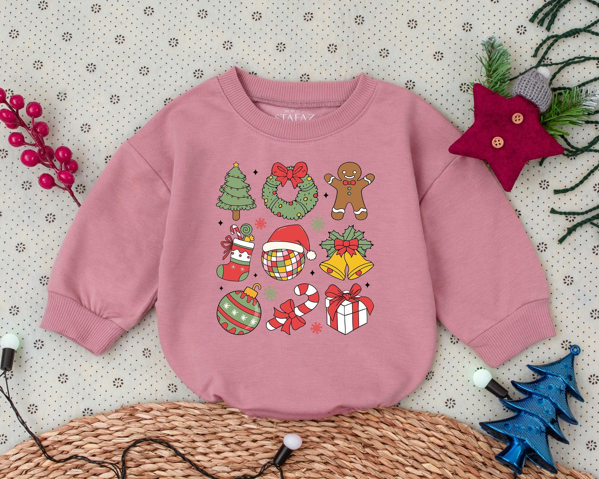 Vintage Christmas Romper: Baby's First Holiday Outfit & Gift