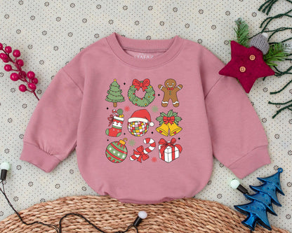 Vintage Christmas Romper: Baby's First Holiday Outfit & Gift