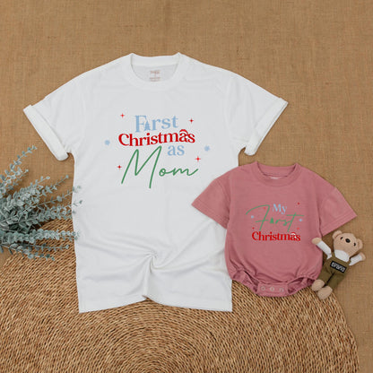 Matching Family Christmas Shirts: Mom, Baby & First Xmas Outfits