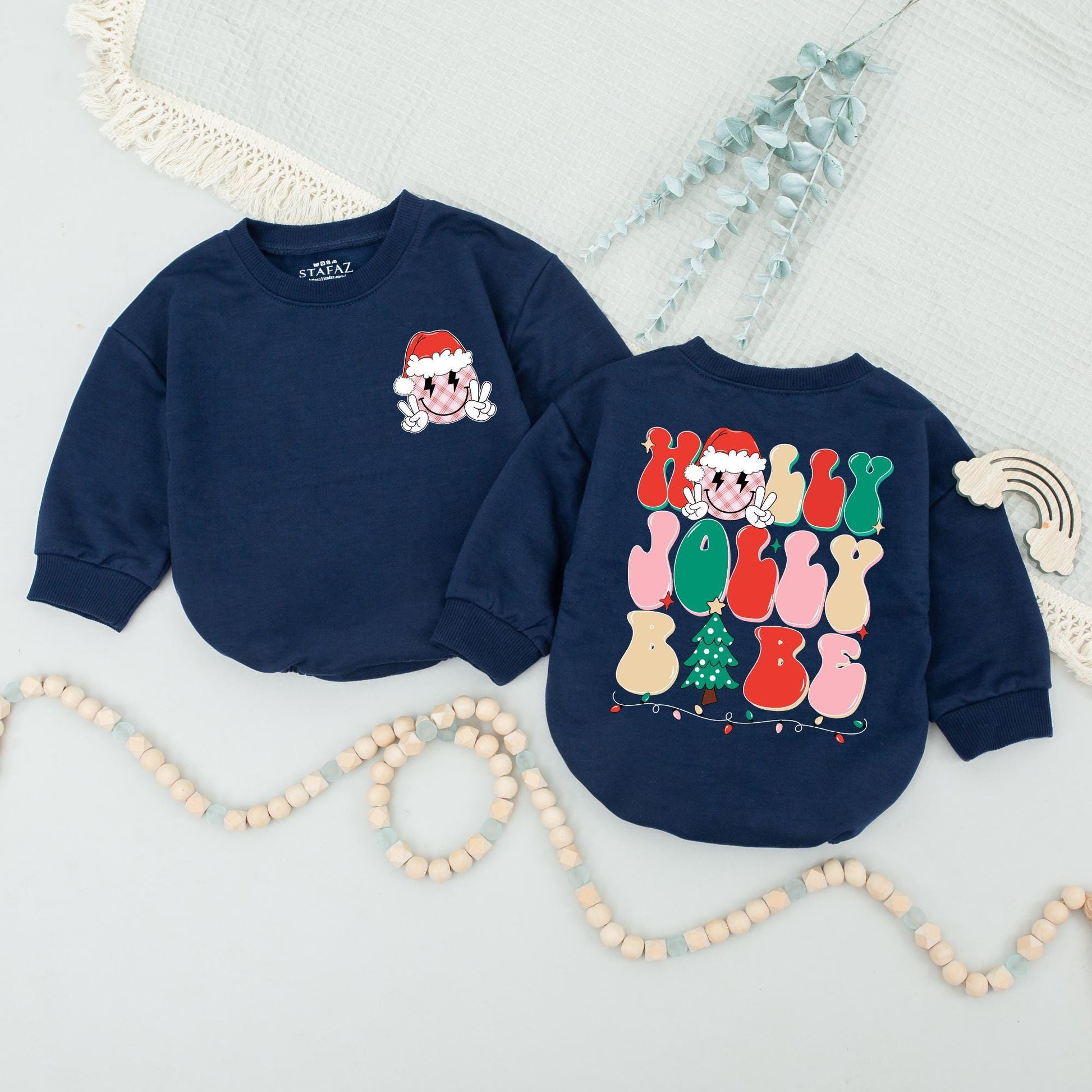 Holly Jolly Mom & Baby Sweaters, Family Christmas Sweatshirts, Trendy