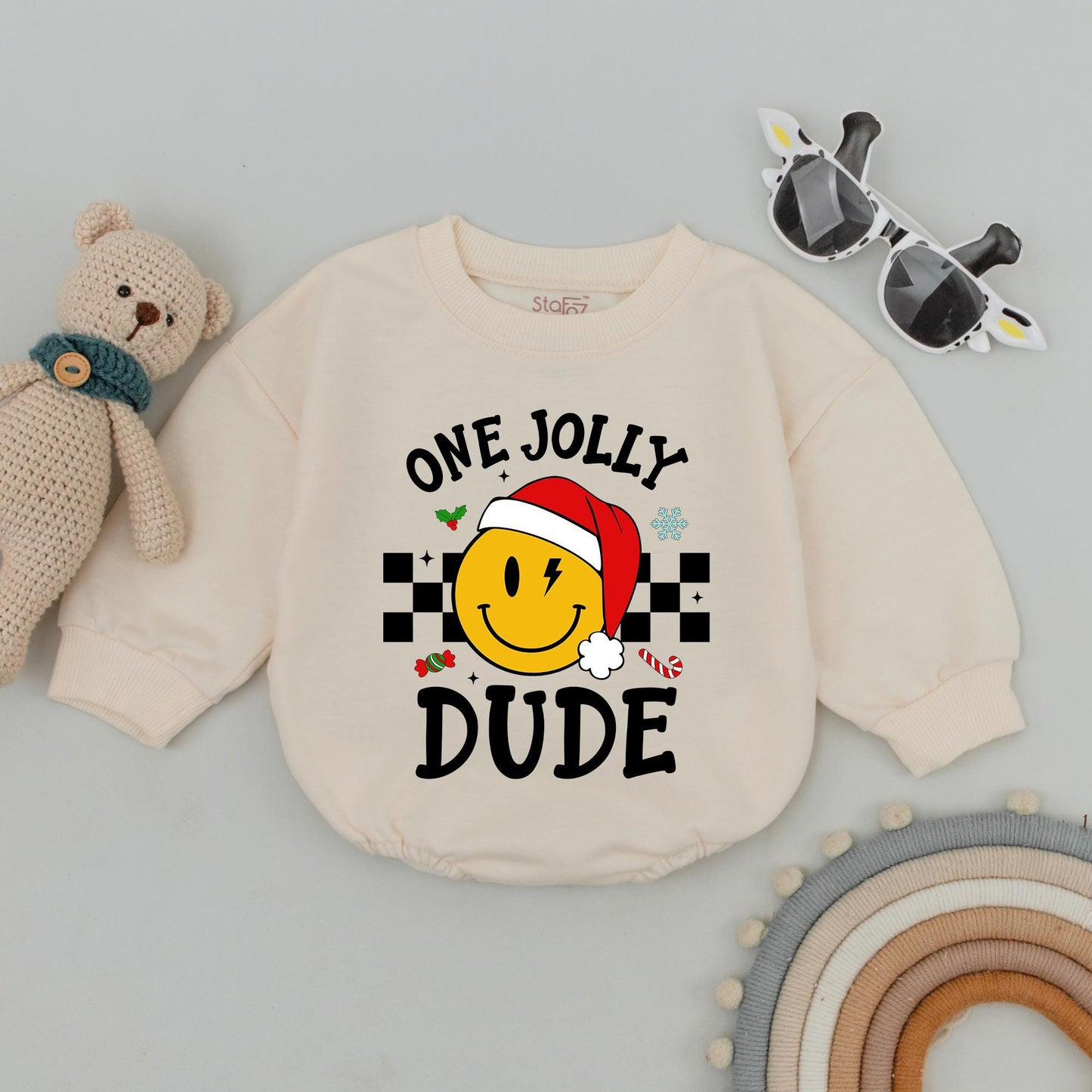 Festive Family Christmas Sweaters, Matching Outfits, Holiday Rompers