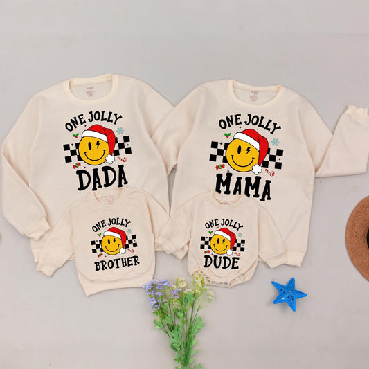 Festive Family Christmas Sweaters, Matching Outfits, Holiday Rompers