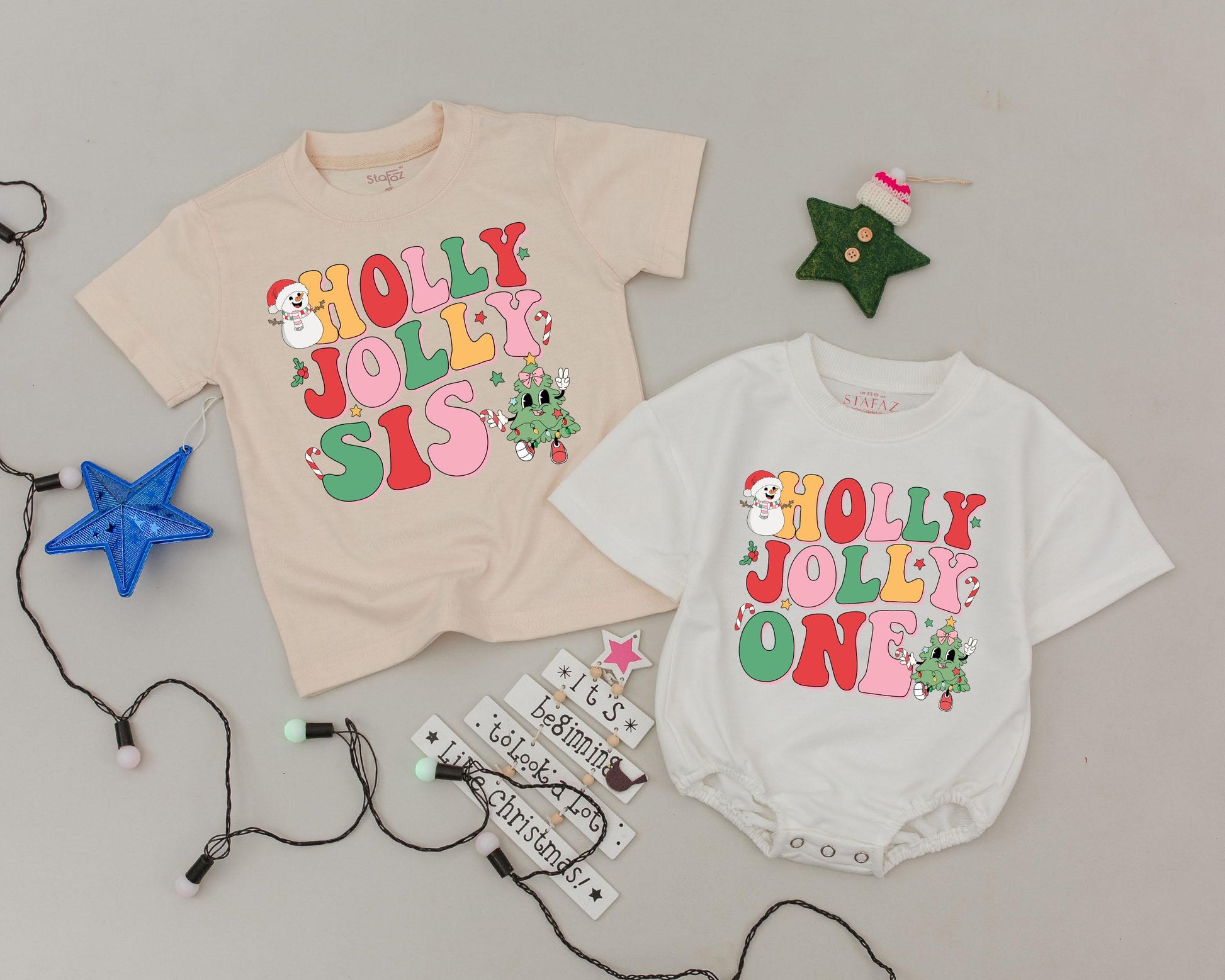 Personalized Vintage Christmas Shirts, Matching Family Holiday Outfits