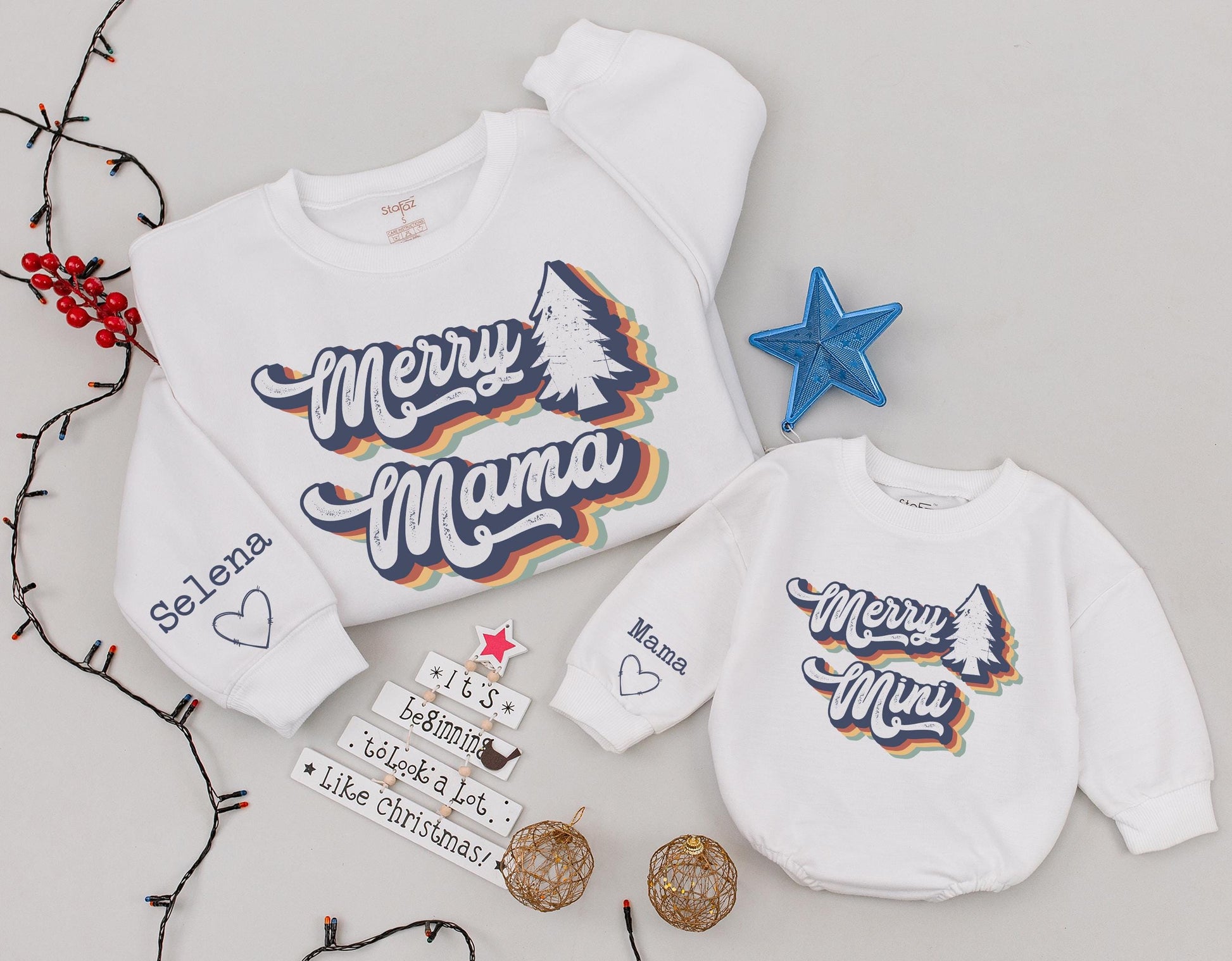 Mom and Mini Matching Sweaters - Perfect Christmas Family Outfit