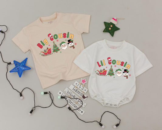 Custom Cousin Shirts for Kids, Personalized Matching Sibling Outfits