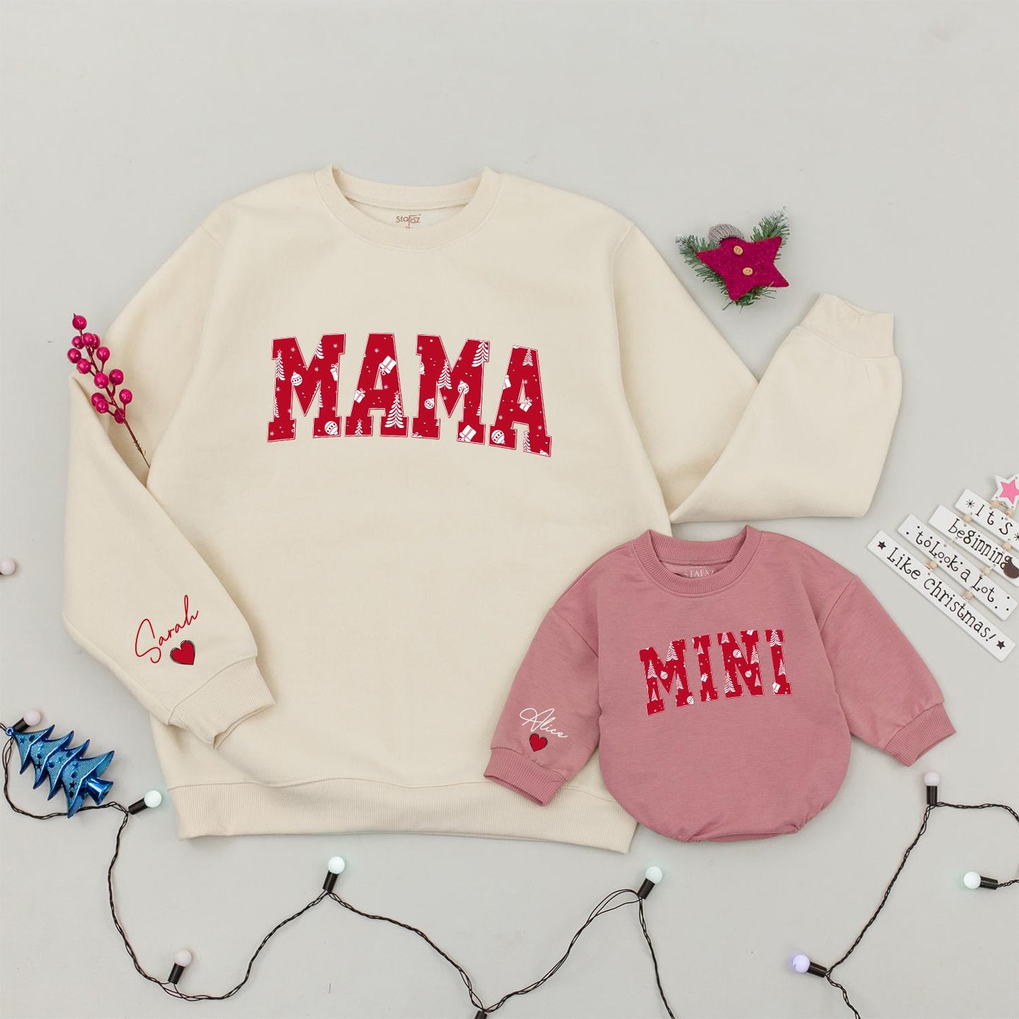 Trendy Family Christmas Sweaters: Personalized Gifts for Mom & Baby