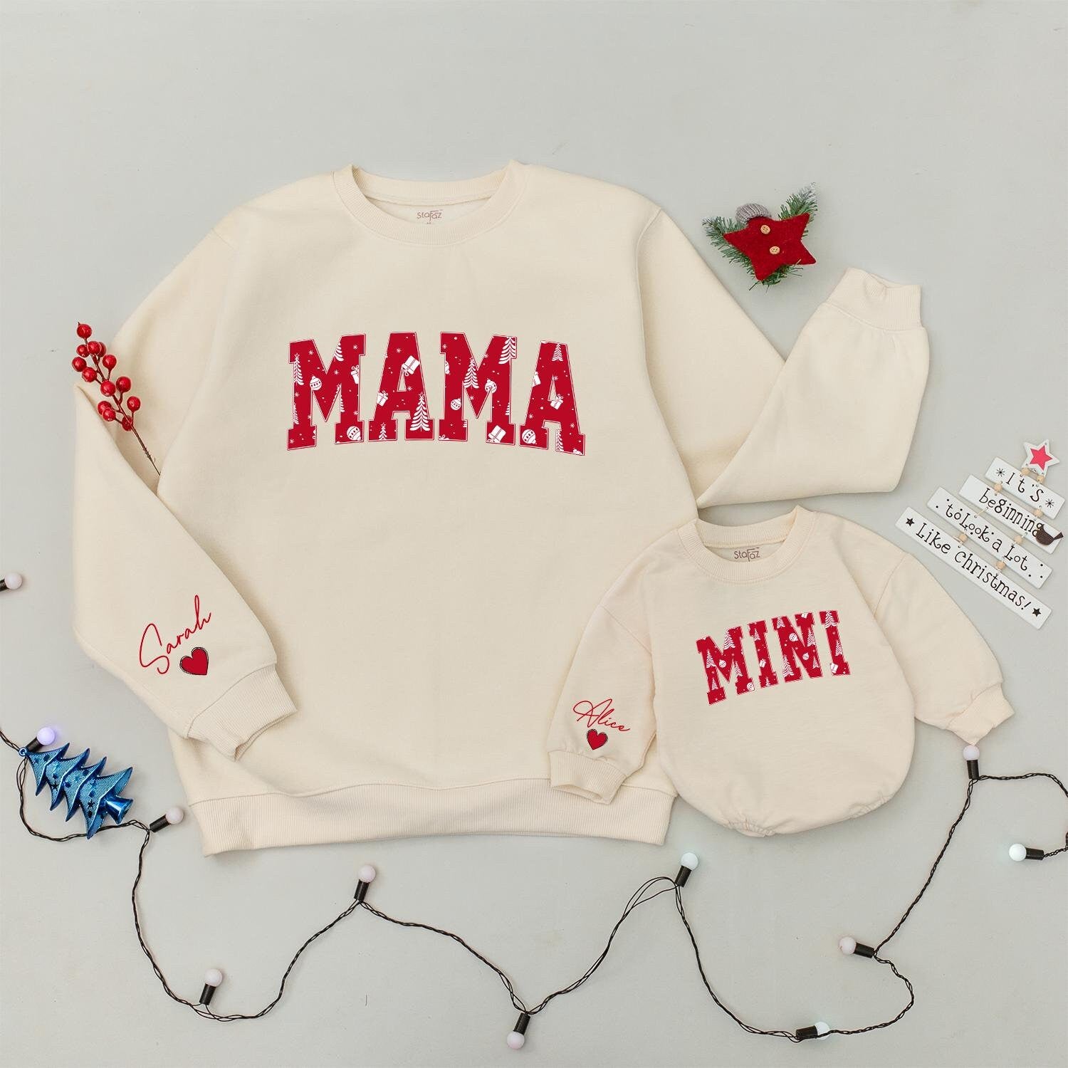 Trendy Family Christmas Sweaters: Personalized Gifts for Mom & Baby