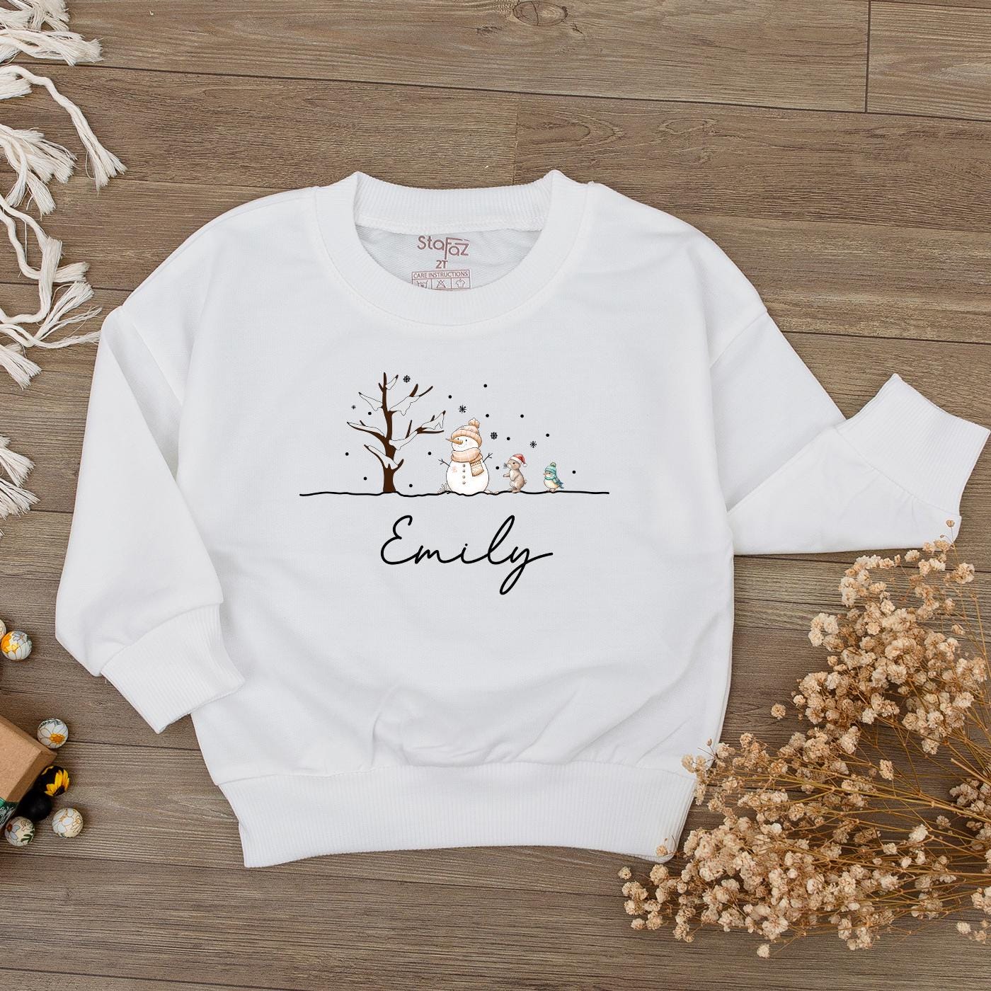 Baby's First Christmas Bodysuit: Adorable Snowman Romper Outfit