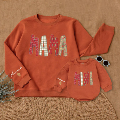 Mommy & Me Retro Christmas Sweatshirts: Family Matching Holiday Outfits