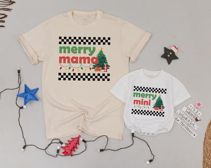 Vintage Christmas Mama & Mini Shirts: Matching Family Outfits  