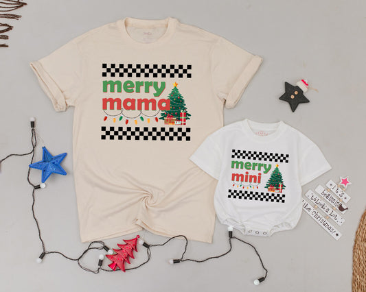 Vintage Christmas Mama & Mini Shirts: Matching Family Outfits  