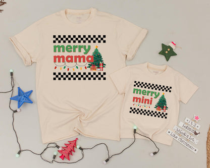 Vintage Christmas Mama & Mini Shirts: Matching Family Outfits  