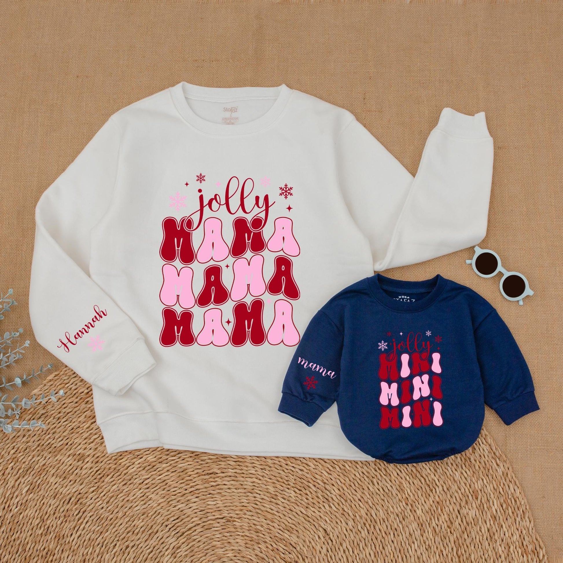 Matching Christmas Sweatshirts for Mama and Mini – Perfect Gift Idea