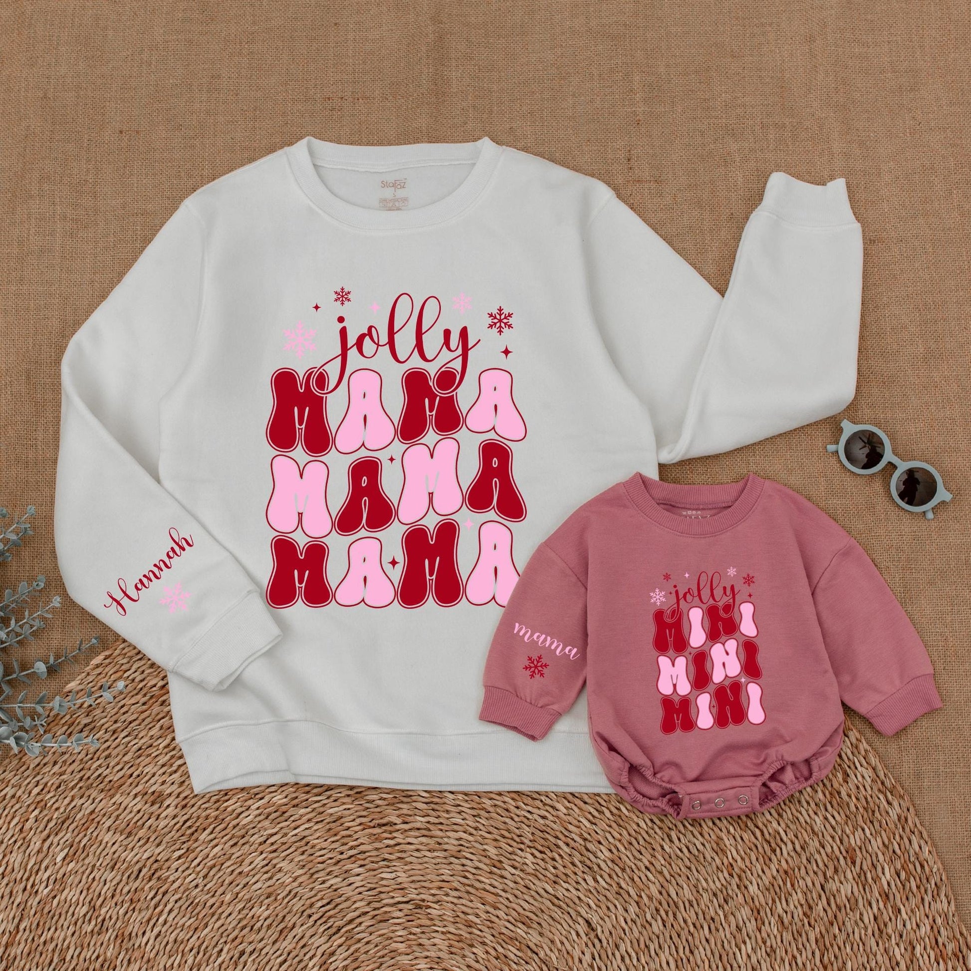 Matching Christmas Sweatshirts for Mama and Mini – Perfect Gift Idea