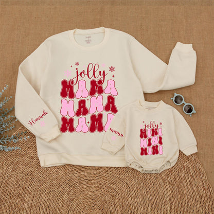 Matching Christmas Sweatshirts for Mama and Mini – Perfect Gift Idea