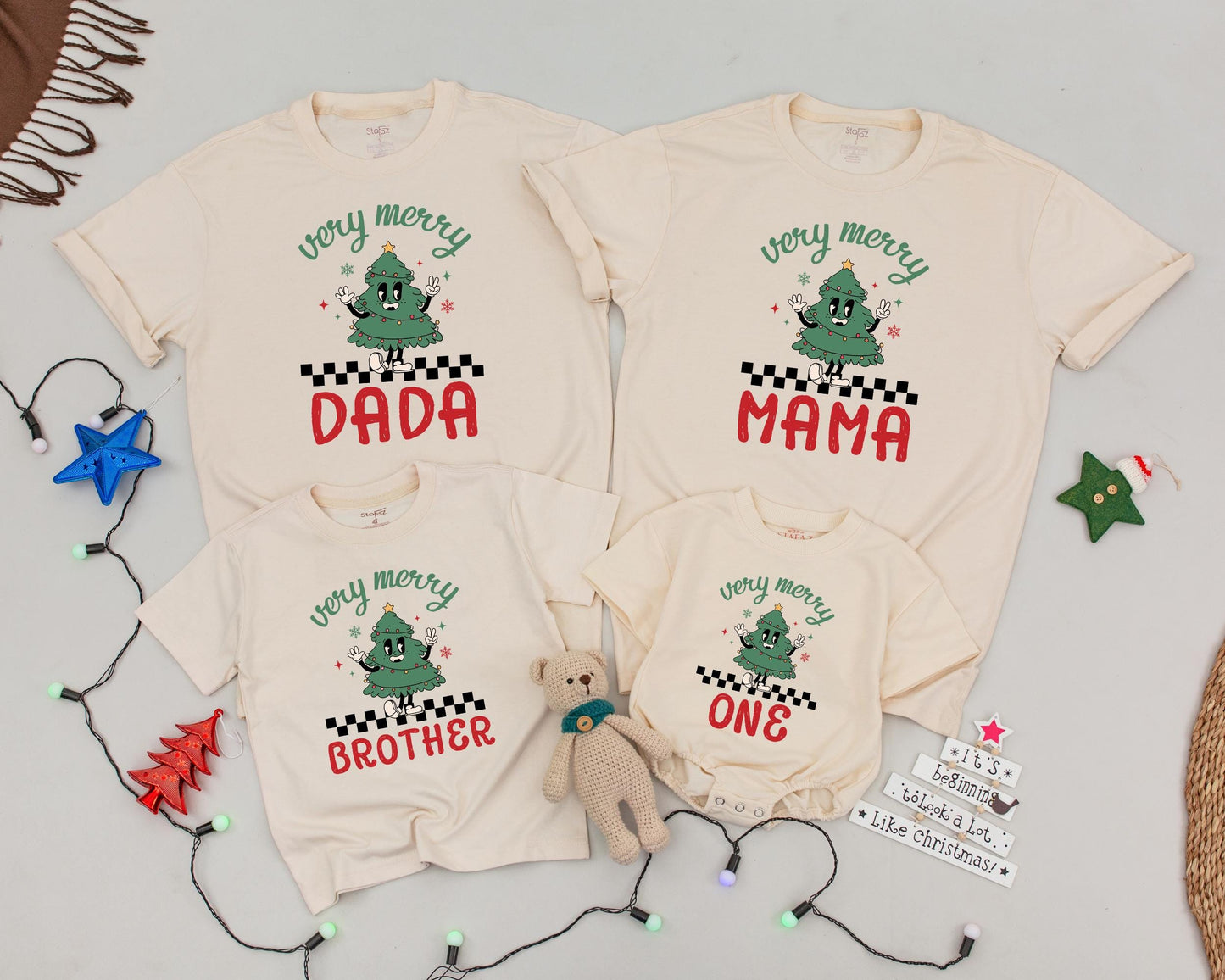 Matching Family Christmas Shirts 2024 - Retro Vintage Holiday Outfit