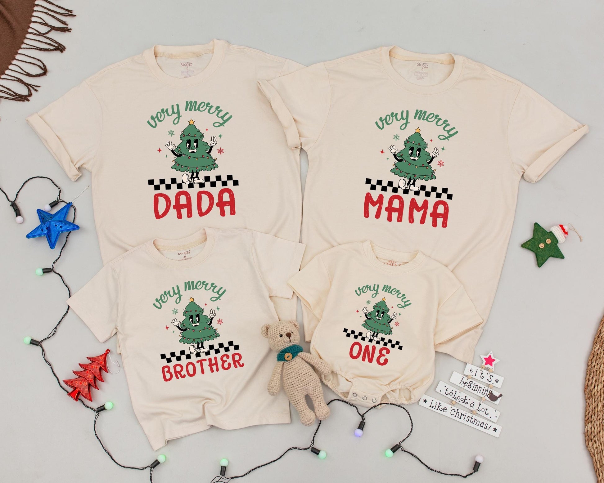 Matching Family Christmas Shirts 2024 - Retro Vintage Holiday Outfit