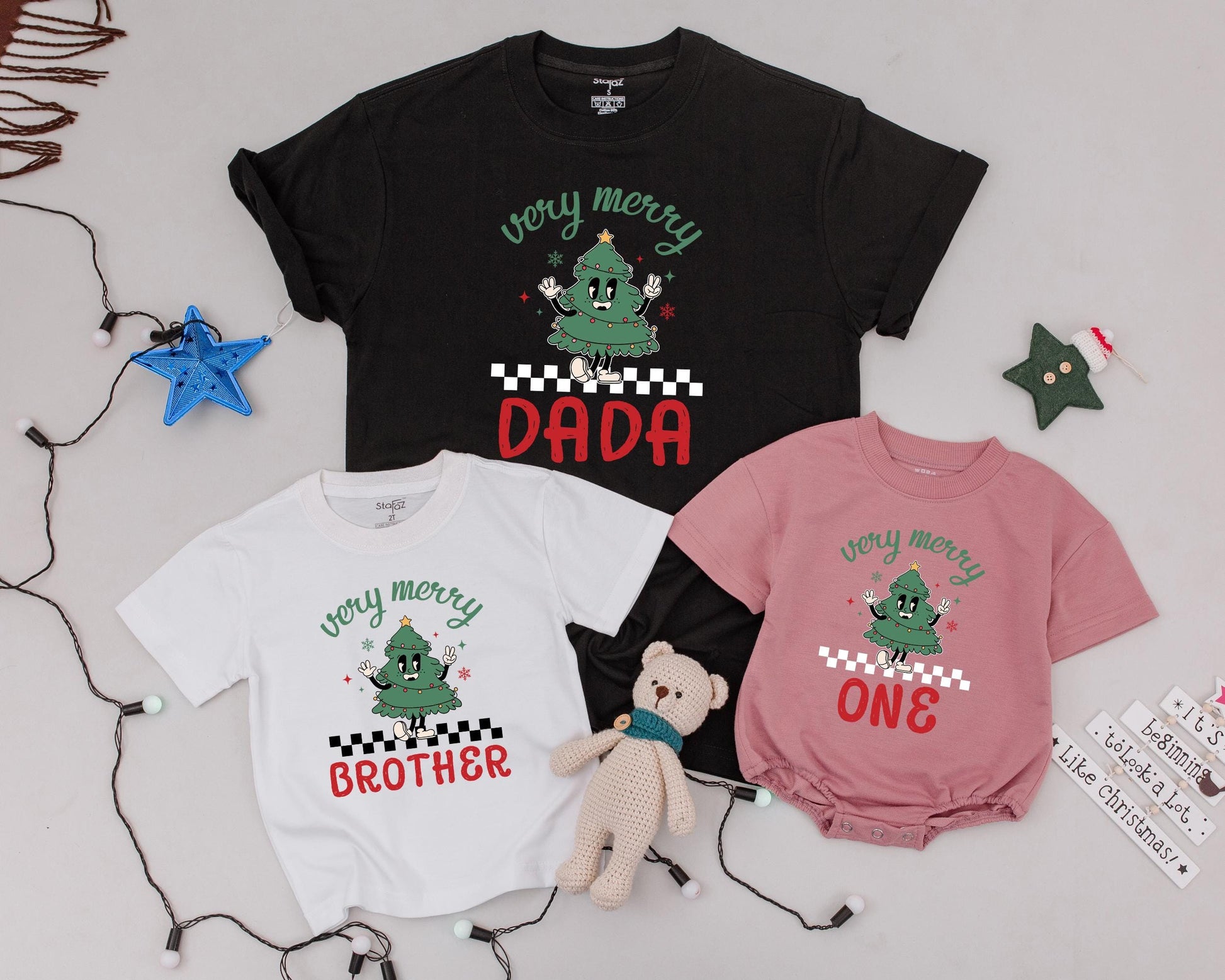 Matching Family Christmas Shirts 2024 - Retro Vintage Holiday Outfit