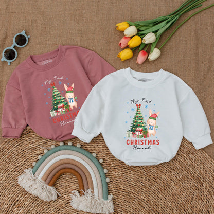 First Christmas Baby Bodysuit - Personalized Outfit & Gift Romper  